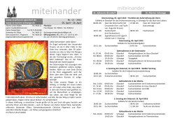 Miteinander Nr. 13 - 05.04.2015 - Pfarreiengemeinschaft Glandorf