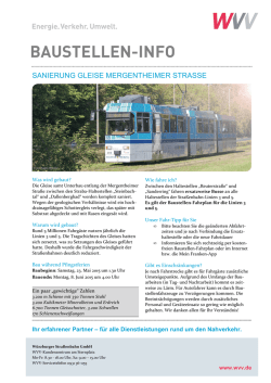 Baustelleninfoblatt