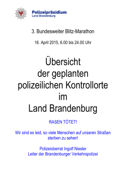 Kontrollorte Land Brandenburg 2015_Stand 14.04.2015