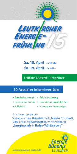 Broschüre Energiefrühling Leutkirch 2015