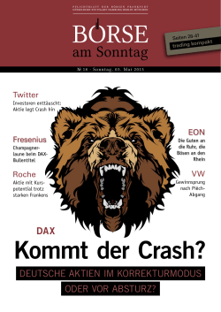 Kommt der Crash? - BÖRSE am Sonntag