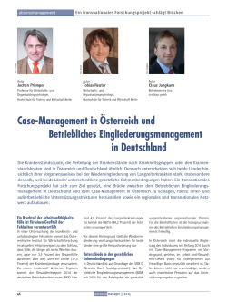 Case-Management in Österreich und Betriebliches