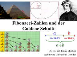 Die Fibonacci-Zahlen und der Goldene Schnitt