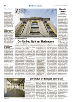 Ein Ort f&uuml;r die K&uuml;nstler einer Stadt Ausstellung