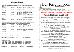 Jeetze Kirchenbote Juni - August 2015