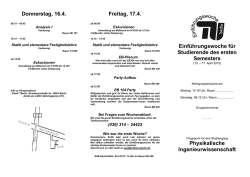 Physikalische Ingenieurwissenschaft - EB 104