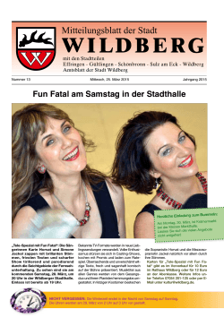Mitteilungsblatt 13. KW (25.03.2015)