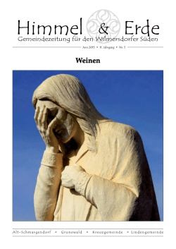 Himmel Erde - Evangelische Kirchengemeinde Grunewald