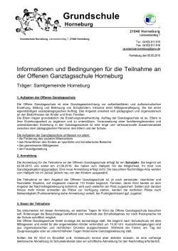 Anmeldung OGS 2015/16 - Grundschule Horneburg