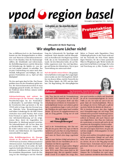 Nr. 2 • April 2015 - VPOD Region Basel
