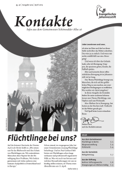 Ausgabe April 2015 - Evangelisches Johannesstift