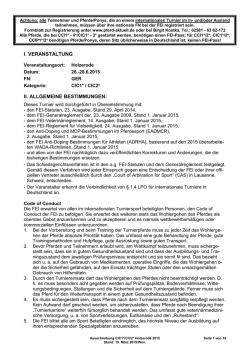 i. veranstaltung ii. allgemeine bestimmungen - Reit