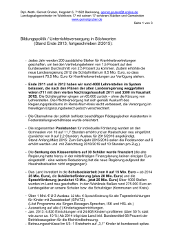 Fakten zur Bildungspolitik - Dipl.