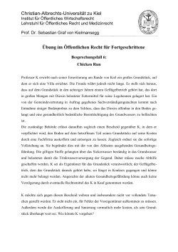 Christian-Albrechts-Universität zu Kiel Übung im Öffentlichen Recht