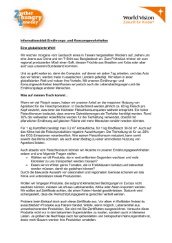 Informationsblatt Ern&auml;hrungs- und Konsumgewohnheiten Eine