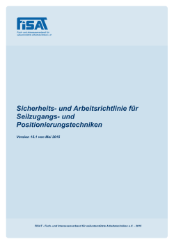 Sicherheits- und Arbeitsrichtlinie für Seilzugangs