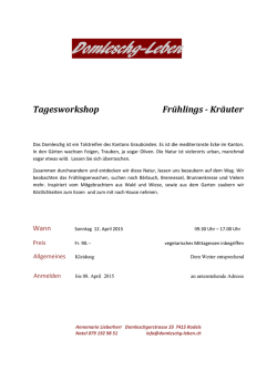 Programm - Domleschg