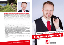 Alexander Ehrenberg - SPD-Ortsverein Clausthal