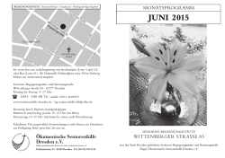 Monatsprogramm Juni 2015 - ÖKUMENISCHE SENIORENHILFE
