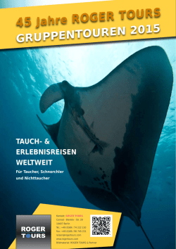 Gruppentouren 2015