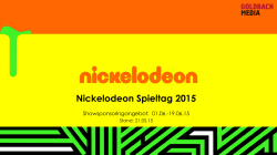 Nickelodeon Spieltag 2015