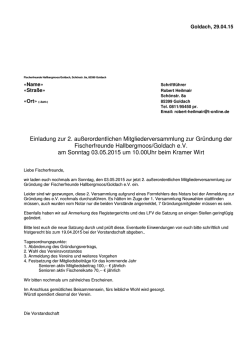 Info - Fischerfreunde Hallbergmoos / Goldach eV