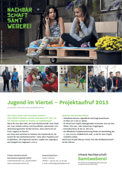 Jugend im Viertel - Samtweberviertel und Alte Samtweberei