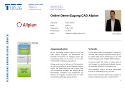 Online Demo-Zugang CAD Allplan