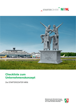 Checkliste zum Unternehmenskonzept (PDF, 325
