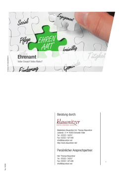 Ehrenamt - klausnitzer.net
