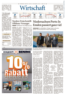 Ostfriesen-Zeitung, Ausgabe: Emden, vom: Samstag, 11. April 2015