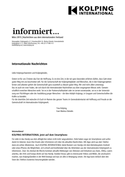Internationale Nachrichten M&auml;rz 2015
