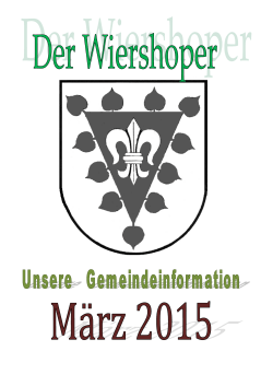 März 2015 - Amt Hohe Elbgeest