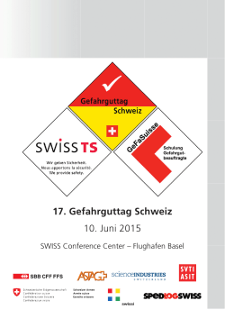 17. Gefahrguttag Schweiz 10. Juni 2015