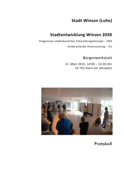 Stadt Winsen (Luhe) Stadtentwicklung Winsen 2030