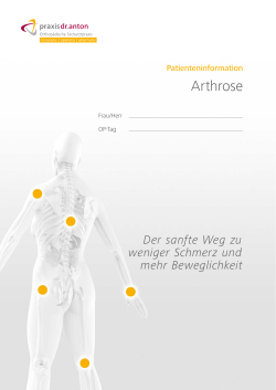 Patienteninformation “Arthrose”
