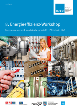 Programm - Thüringer Energie- und GreenTech