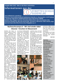Informationen aus der - Stadtteilschule S&uuml;derelbe