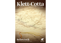 Belletristik - Klett