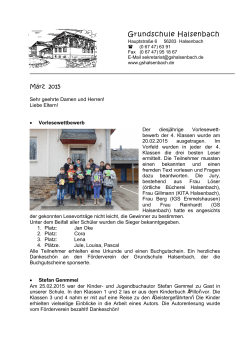 Elternbrief Nr.4 - Grundschule Halsenbach
