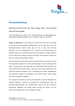 Pressemitteilung - KATHARINA