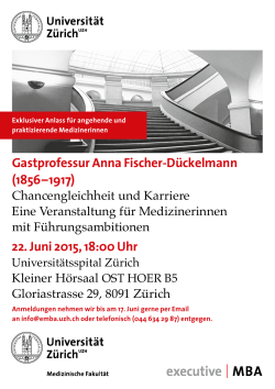 Gastprofessur Anna Fischer-Dückelmann (1856–1917) 22