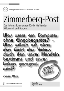 Ausgabe 3/15 - EMK Region Zimmerberg