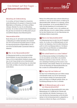 Eine Antwort auf Ihre Fragen &hellip; Vakuumerektionshilfen