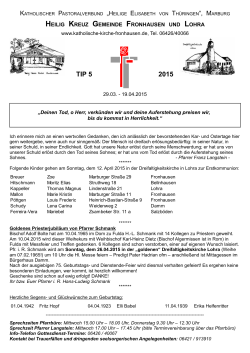 TIP_2015_05 ab 29.3.2015 - Katholische Kirche Fronhausen