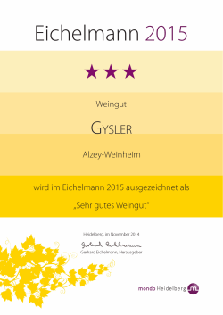 Eichelmann 2015
