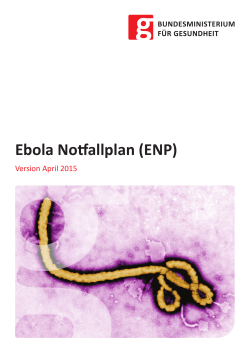 Ebola Notfallplan - Bundesministerium für Gesundheit