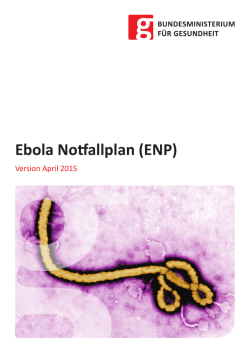 Ebola Notfallplan - Bundesministerium f&uuml;r Gesundheit