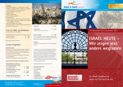 ISRAEL HEUTE - Wir zeigen was andere weglassen