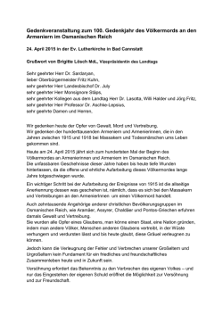 das Grußwort von Brigitte Lösch